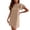 Beige, variant on Sngxgn Women's Color Block Tiered Summer Dresses Adjustable Strap Flowy Dress Beach Sundress(Yellow,L)