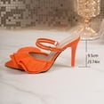 thumbnail image 6 of DIVVce Ruffle Accent Mule Heels For Women Pointed Toe Slip On Comfortable Party Footwear, 6 of 8
