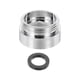 thumbnail image 1 of Adaptador de aireador de grifo, M22 hembra a M22 macho con arandela, longitud de 13mm, 1 of 6
