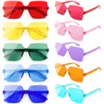 thumbnail image 1 of Set de 10 Gafas de Fiesta SUNOVELTIES de Colores sin Montura, 1 of 7