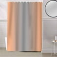 thumbnail image 5 of Fabric Shower Curtain Ombre Abstract Gradient Coral Pink and Gray Shower Curtains with 12 Hooks Waterproof Machine Washable Bath Curtains for Bathroom, 48x 72in, 5 of 6