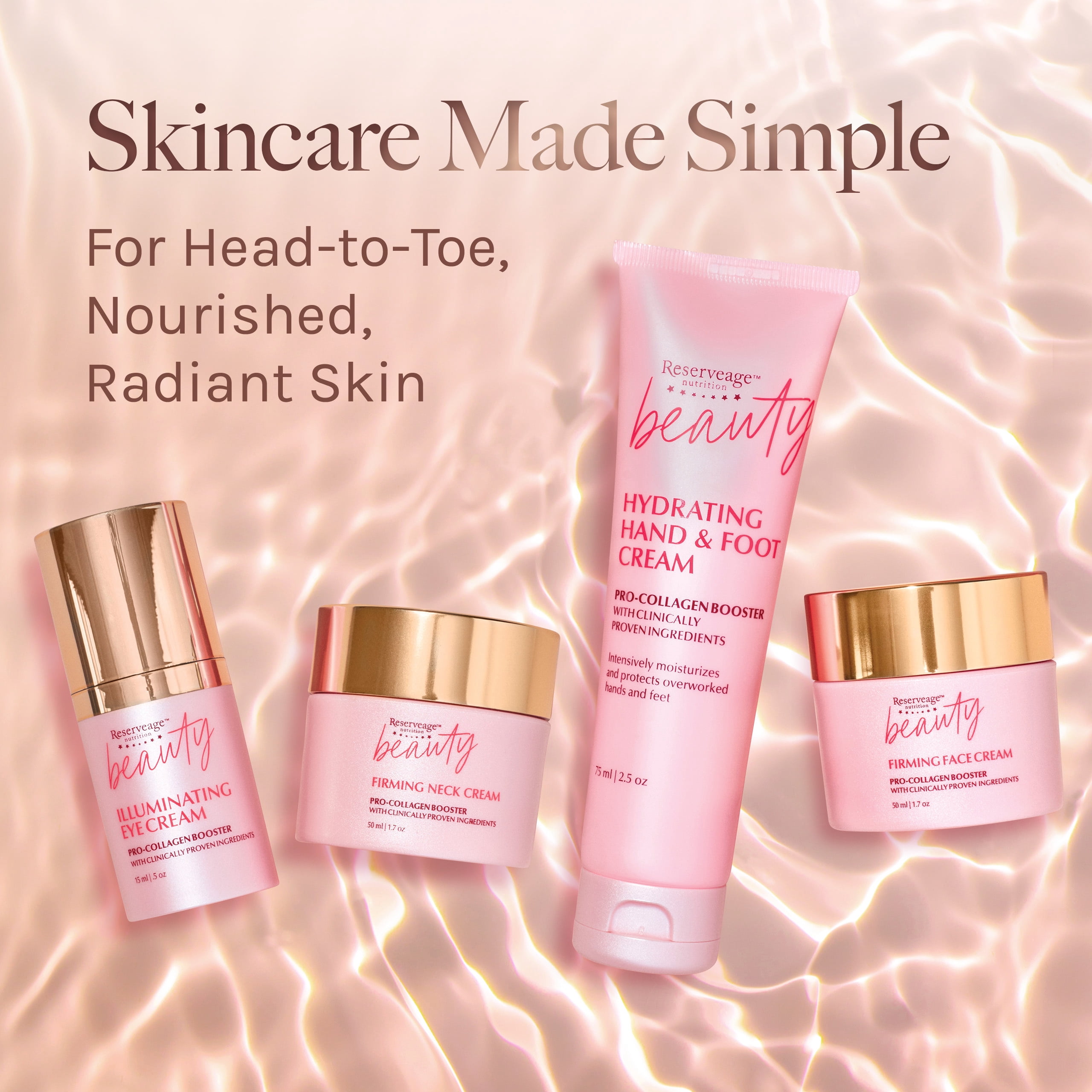 Reserveage Beauty, Illuminating Eye Cream with Pro-Collagen Booster, Diminishes Dark Circle and Smooths Wrinkles with Micro-Encapsulated Copper Peptides and Measurable Results, 0.5 oz