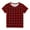 Red, variant on HAiming Boys Girls Classic Plaid Short Sleeve T Shirts Kids Casual Round Neck Tunic Tops Summer Loose Pullover Blouses