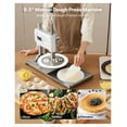 thumbnail image 2 of 9.5 inch Pizza Dough Press Machine - Manual Stainless Steel Pizza Maker for Tortillas, Pie Crust, Flatbread - Commercial Pastry Sheeter, 2 of 7