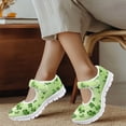 thumbnail image 4 of Psesaysky Four-Leaf Clovers Mesh Cloth Casual Shoes for Women Girls Light Breathable Velcro Sneakers Slip on Size 5.5-10, 4 of 7