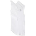 thumbnail image 2 of Hanes Men's 6-Pack ComfortSoft Tanks, White, Small, 2 of 12