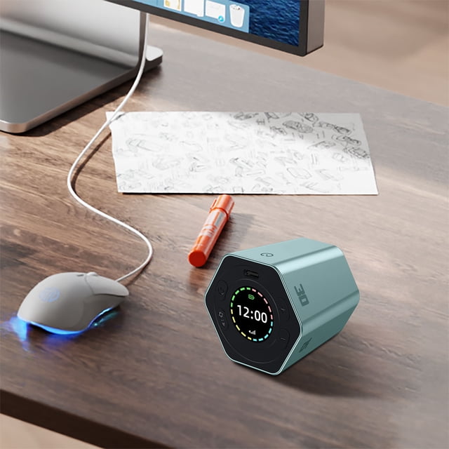 Hexagon Mag Netic Flip Focus Ti Mer 2025 New Ti Me Management Pomodoro Ti Mer Desk Productivity Cube Ti Mer With Mute & Alarm Function For Classroom Cooking Studying Working Roaster Oven Speed Stack