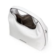 thumbnail image 3 of Michael Kors Women's Ember Small Pebbled Leather Top Zip Satchel Crossbody Bag (Optic White), 3 of 6