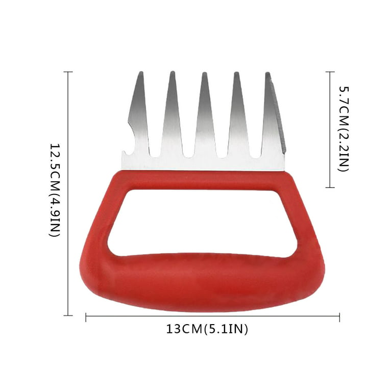 Mchoice 1 Pcs 304 Bear Claws Meat Shredder for BBQ Multi Function Meat  Fork, Pork, Turkey, Smoking Meat, Chicken Accessories Kitchen Tool 