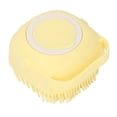 thumbnail image 2 of Dispensador de champú de goma suave para baño, ducha, cuerpo, exfoliante, para bebés, mujeres, hombres y personas mayores, cuadrado, amarillo, 2 of 14