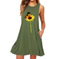 thumbnail image 4 of Vestido Corto Sin Mangas Chaleco Midi Vestido Mujer Estampado Trajes De Verano, Verde, S Eigraketly AP002125-41, 4 of 5