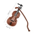 thumbnail image 4 of Plastic Dollhouse Mini Violin Crafts Miniatures DIY Dollhouse Violin Mini Musical Instrument Model For Dollhouse Accessory, 4 of 8