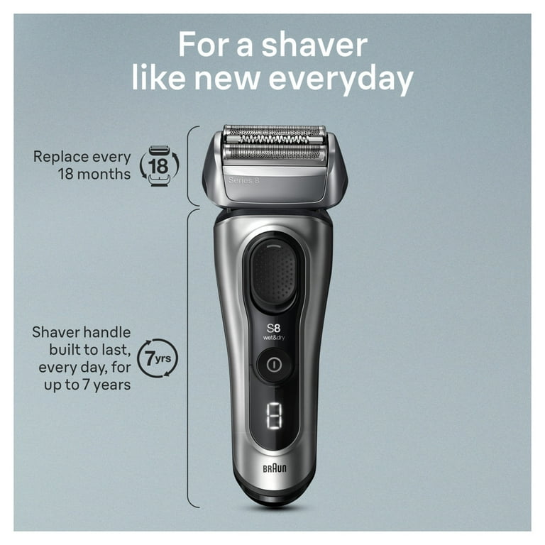 Free Shipping! Braun Series 8 Wet Dry Electric Shaver with