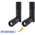 thumbnail image 4 of Generic Dual Band WiFi 2.4GHz 5GHz 3dBi MIMO RP-SMA Male Antenna for WiFi Router Signal Booster, 2 Pack, 4 of 5