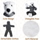 thumbnail image 3 of Peluche con forma de oso polar de 50 cm, postura cambiable, 3 of 5