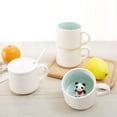 thumbnail image 6 of QHUDLV 400ml Ceramic Mugs Cute Cartoon Stereo Animal Gift Cups Couple Milk Drinking Mug Water Water Cup Household T6i4 Coffee, 6 of 9