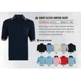 thumbnail image 2 of Adams USA Short Sleeve Baseball Umpire Shirt - Sized for Chest Protector, Powder Blue, Large, 2 of 2