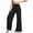 Black, variant on SNKSDGM Women's Plus Womens Dress Pants High Waisted Elastic Women's Pants with Pockets for Work Casual Solid Color Trousers in Waist Women‘S with Elastic Versatile Pants