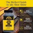 thumbnail image 4 of Fiebing's Leather Sole & Heel Black Edge Dressing 4 oz - High Gloss Shoe Dressing for Leather Soles and Heels - Provides a Protective, Glossy Finish After a Shoe Shine - Includes Brush Applicator, 4 of 6