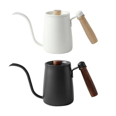 

Stainless Steel Coffee Kettle with Wooden Handle