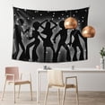 thumbnail image 2 of Fun Disco Eighties Style Tapestry, Dark Dancing Wall Hanging Tapestries Dorm Room Home Decor, 60" x 40", 2 of 7