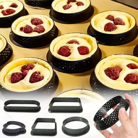 

WGOUP Ring Mold Cake Tool French Dessert Baking Tray Cutter Round Decoration Tool A(Buy 2 Get 1 Free)