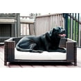 thumbnail image 4 of Iconic Pet Rectangular Elevated Rattan/ Wicker Pet Furniture for Dogs / Cats, 4 of 7