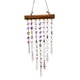 thumbnail image 1 of Campana de viento de cristal de ensueño para colgar en el salón, balcón, ventana o jardín Adorno de madera y cristal, 1 of 8
