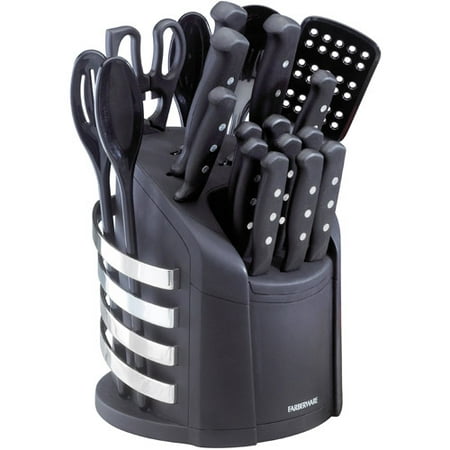 Farberware 17-Piece Never Needs Sharpening Knife and Kitchen Tool (Best Cheap Knife Set)