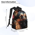 thumbnail image 2 of Fotbe Colorful Flower German Shepherd Mochila Ligera Casual para Laptop para Hombres y Mujeres, Mochila Impermeable de Uso Diario, Mochila para Universidad, 2 of 6