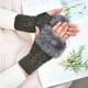 thumbnail image 3 of Guantes de mujer, guantes sin dedos de otoño, suaves, de moda para invierno, guantes a prueba de viento para Gris oscuro, 3 of 7