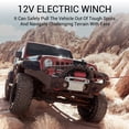 thumbnail image 6 of Electric Winch Kit, 10000 lb. Load Capacity, 12V Synthetic Rope Waterproof Electric Winch with Wireless Remote, 6 of 9