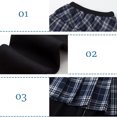 thumbnail image 5 of AOMPMSDX Toddler Girls Pantskirt Footless Leggings With Plaid Skirt Kids Clothes Pants Spring Summer Homewear Outwear For Kids Dark Blue 12 Years-14 Years, 5 of 7