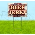 thumbnail image 1 of Beef Jerky (18" x 24") Yard Sign, Includes Metal Step Stake, 1 of 6