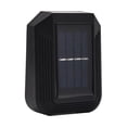 thumbnail image 2 of Lámpara solar de pared con iluminación hacia arriba y hacia abajo para exteriores, IP65, decoración moderna para el hogar, jardín, porche, color negro, paquete de 2 unidades., 2 of 9
