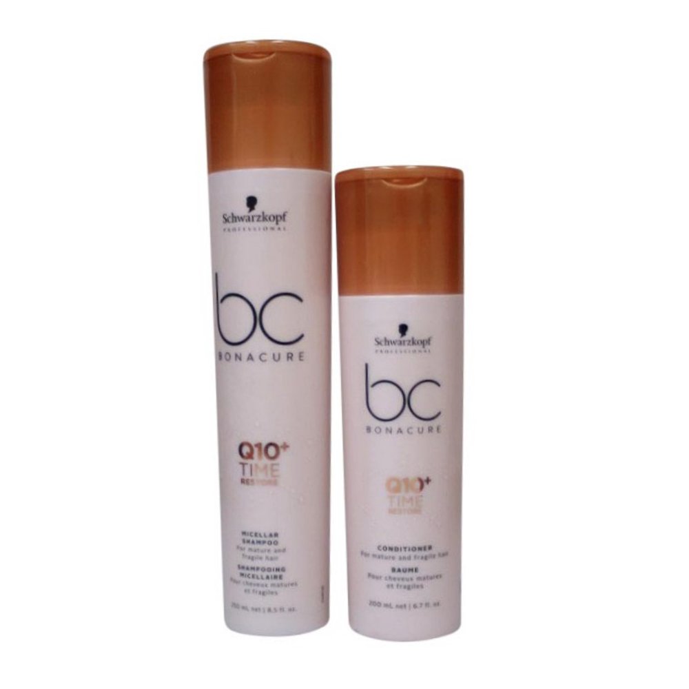 Schwarzkopf Q10 Time Restore Shampoo & Conditioner 8.56.7 oz Duo