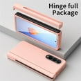 thumbnail image 4 of SaniMore for Samsung Galaxy Z Fold 4 Case, Shockproof Armor Hinge Rugged PC Folding Cover for Samsung Z Fold 4 with HD Film Screen Protector Military Grade Protection with S-Pen Stylus, Pink, 4 of 9