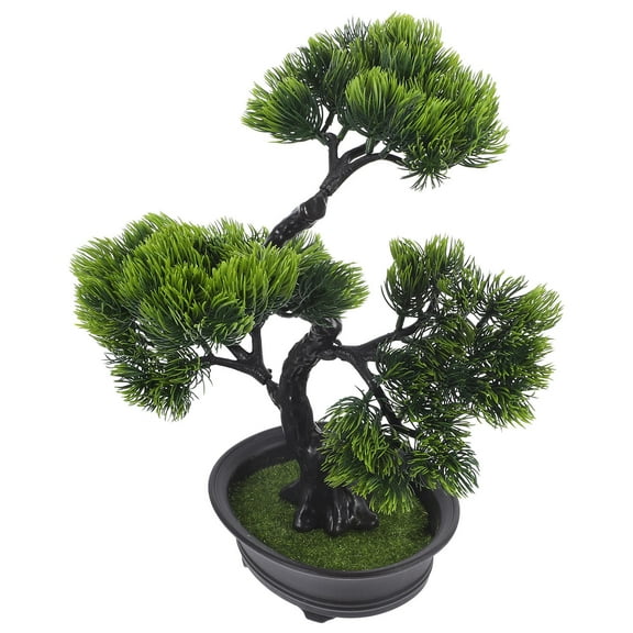 Greenadscape Bonsai Tree Fake Compact Shape 1Pcs 12.2x11.4x11.0in