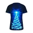 thumbnail image 5 of Women Short Sleeve Christmas gift Durable Leisure Chiffon Thin section Loose Fitting Fashion Sexy Lining Pink Trendy Short Sleeve Size 2XL, 5 of 6