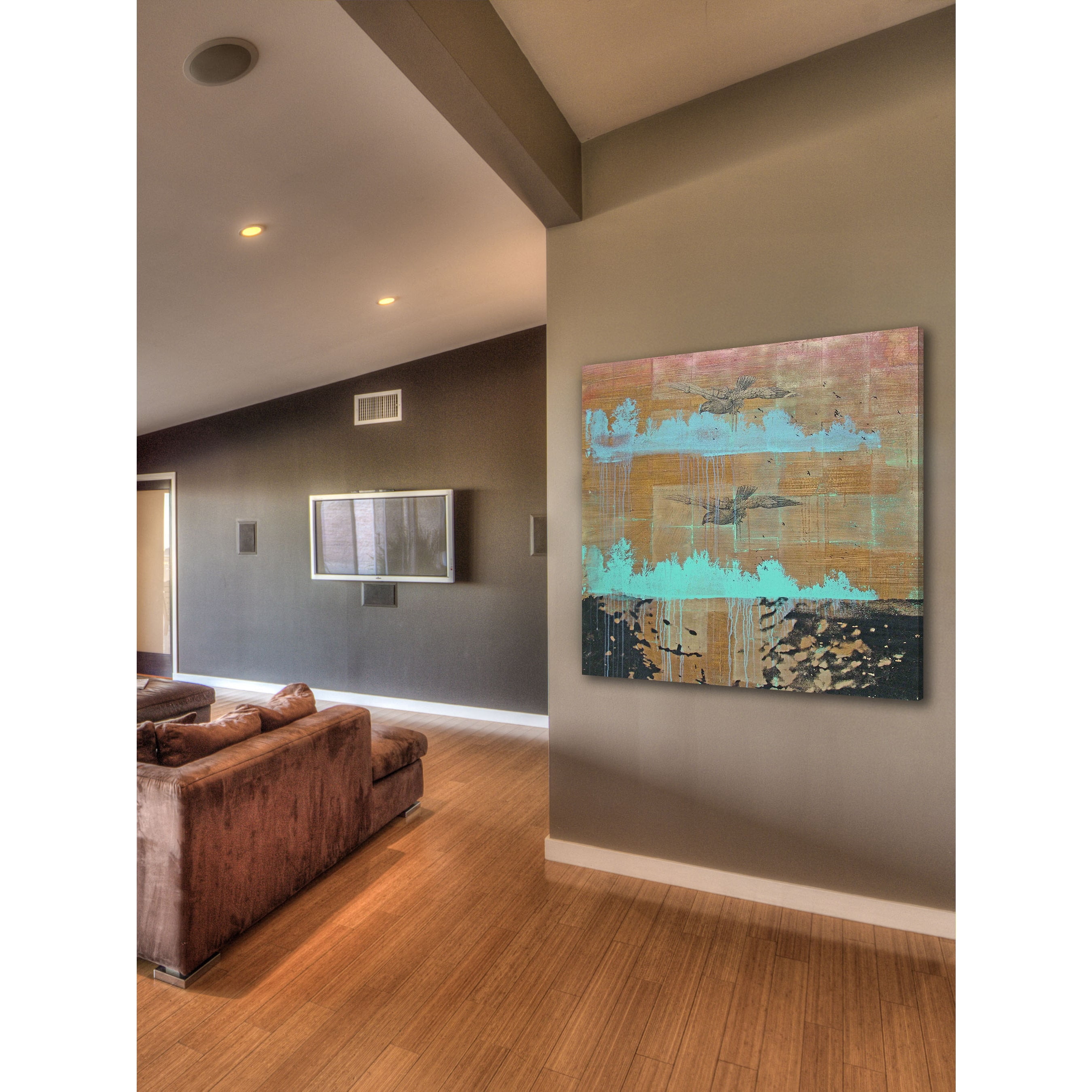 Marmont Hill "Gliding Augur" by Tracy Silva Barbosa Painting Print on Canvas