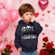 thumbnail image 4 of Sudadera con capucha y estampado de corazón de San Valentín, sudadera de manga larga para niños y niñas, chaqueta para niñas de talla mediana y grande., 4 of 7