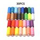 thumbnail image 1 of Línea de bordado de hilo de coser de color fijo de poliéster de 30 piezas para acolchar herramienta de costura decorativa para el hogar AweSitey HA7362-00B, 1 of 6