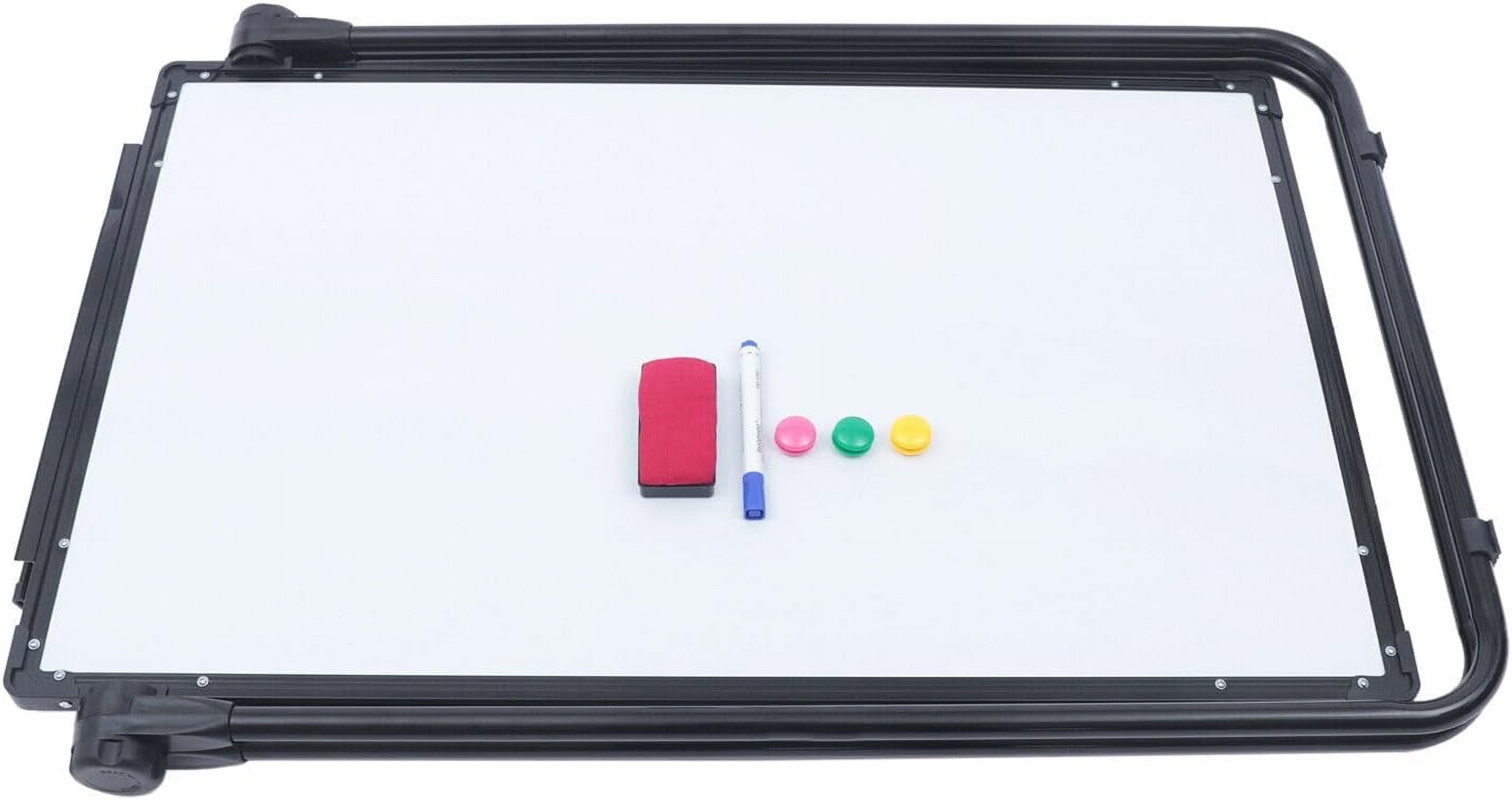 36x24 Inch Portable Dry Erase Board with Stand Double Sided Magnetic White Board Whiteboard Easel Height Adjustable Standing White Board for Home Office Classroom (Black)