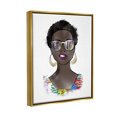 thumbnail image 3 of Stupell Industries Chic Bold Fashion Girl Graphic Art Metallic Gold Floating Framed Canvas Print Wall Art, Design by Alison Petrie, 3 of 6