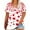 Red, variant on FDGIU Women's Love Heart Graphic Tee - V-Neck Valentine T-Shirt Comfy Casual Blouse Gift
