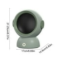 thumbnail image 2 of Kumdkd Green Desktop Space Heater - 1200W Fast Heating with Overheat Protection (8.37"x6.69"x5.83"), Energy-Saving, Portable for Bedroom or Office Use, 2 of 4