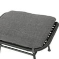 thumbnail image 5 of Cavelier Outdoor Wicker Ottomans with Cushion, Set of 2, Gray, Dark Gray, and Black, 5 of 7