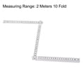 thumbnail image 2 of Regla Plegable Uxcell 2 Metros/ 78.74" Herramienta de Medición Métrica de 10 Pliegues ABS para Ingeniería en Carpintería Blanca, 2 of 6