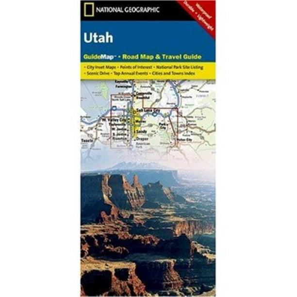 National Geographic GM00620395 Carte de Utah