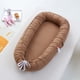 thumbnail image 1 of Cama plegable de algodón puro para bebé, cuna portátil sin almohada, parachoques biónico, nido de viaje totalmente extraíble, accesorio infantil Fivean unisex, 1 of 2